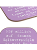 Mr. & Mrs. Panda Untersetzer Glas Spruch Zweifel an sich selbst ... in Lavendeltraum