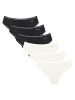 Sloggi Slip 6er Pack in Schwarz/Weiß