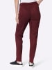 Heine Velourslederimitat-Hose in burgund