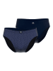 CECEBA Slip 2Er Pack Ohio in blau-dunkel-Allover