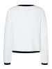 More & More elegante Strickjacke, Kontrastdetails in off white