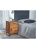 KADIMA DESIGN Nachttisch Nachtkommode | Massivholz/Metall, 45x35x65cm, Schublade/Tür