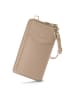 Lazarotti Bologna Leather Zip-Around Geldbörse Handytasche Leder 19 cm in sand