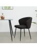 home24 Polsterstuhl MARETH 2er-Set in Schwarz