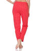 NORMANN Damen Pyjama Hose lang Mix & Match in pink