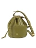 DuDu Beuteltasche Leder 14 cm in olive