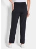 GOLDNER Kurzgröße:  Freizeithose Elastische Jogpants im Doppelpack in marine / schwarz
