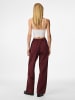 Pieces Hose mit weitem Bein in Tawny Port