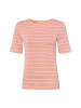 März T-Shirt in aprikot weiß - 0004