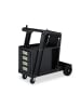 relaxdays Schweißwagen in Schwarz - (B)38 x (H)70 x (T)71 cm
