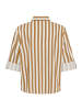 SAINT TROPEZ Langarm - Hemd ZalindaSZ Gerade Passform in Tiger's Eye Ice Stripe