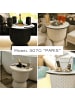 COOTAB Cooler Table 3-in-1 Loungetisch mit Edelstahl-Kühler Paris in 43 cm in Schwarz/Champagner