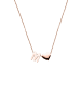 PURELEI Kette Letter Heart Rosegold