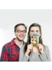 Mr. & Mrs. Panda Postkarte Pinguin Geburtstag Design mit Spruch in Weiß