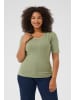 KAFFE curve T-shirt KCvianna Tight fit in Oil Green
