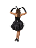 tectake Sexy Neckholderkleid in Schwarz und Weiß, schwarz/weiß