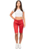 Cipo & Baxx Damen Straight Fit Shorts Mid Waist in Pink
