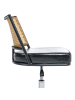 Beliani Bürostuhl NOME in Schwarz/Silber/Braun - (W) 50 x (H) 73 x (L) 50 cm