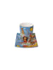 Goebel Künstlertasse mit Untertasse " James Rizzi Summer in the City " in Bunt