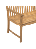 Beliani Gartenbank VIVARA in Braun/Beige - (W) 160 x (H) 88 x (L) 61 cm
