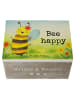Mr. & Mrs. Panda Aufbewahrungsbox Biene Happy Design mit Spruch in Weiß