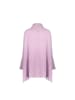 Herno Lila rein Wolle Poncho