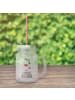 Mr. & Mrs. Panda Trinkglas Mason Jar Einhorn Herz mit Spruch in Transparent