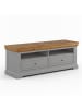 Feldmann-Wohnen Lowboard Marone Elite grau / Kiefer Natur 155 / 48 / 58cm