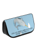 Mr. & Mrs. Panda Waschtasche Narwal mit Spruch in Blau Pastell