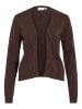 Vila Kurzer Feinstrick Cardigan Weiche Strickjacke VIRIL in Braun-4