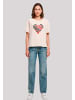 F4NT4STIC Tee I love you Binary Code Herz in pink