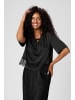 Kaffe Kurzarm-Bluse KAhilda Loose fit in Black Deep