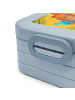 Mr. & Mrs. Panda Snack Box Bär Schultüte Design mit Spruch in Blau Pastell