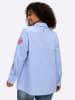 sheego by Joe Browns Langarm-Bluse in hellblau-weiß-gestreift