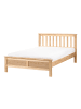 Beliani Doppelbett MAYENNE in Braun - (W) 129 x (H) 88 x (L) 208 cm