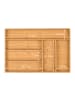 relaxdays Besteckkasten in Natur - (B)44,5 x (H)5 x (T)30 cm
