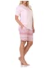 NORMANN kurzarm Schlafanzug Shorty Pyjama Ethnolook 125 205 226 in rosa