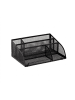 relaxdays Schreibtischorganizer in Schwarz - (B)25,5 x (H)10,5 x (T)18 cm