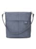 Zwei Mademoiselle.M Schultertasche 25 cm in nubuk sky