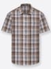 WITT WEIDEN Kurzarm-Hemd in braun-kariert