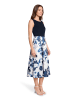 Vera Mont Cocktailkleid mit ausgestelltem Rock in Patch Dark Blue/Dark Blue