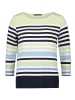 Betty Barclay Basic Shirt mit U-Boot-Ausschnitt in Green/Light Blue