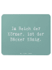 Mr. & Mrs. Panda Design Mauspad Spruch Bäcker Krönung mit Spruch in Meeresbrise