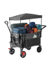 relaxdays Bollerwagen in Grau - (B)54 x (H)131 x (T)97 cm