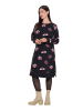 Midikleid in schwarz