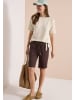 Cecil T-Shirt in Seersucker-Qualität in Pearl Beige