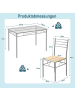 COSTWAY 5 tlg. Set Esstisch in Beige