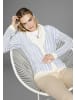 Laura Scott Strickjacke in hellblau-offwhite