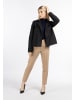 DreiMaster Damen Kurze Trenchjacke in Schwarz
