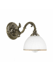 Licht-Erlebnisse Wandlampe (B)16 x (H)20 cm in Messing Weiß